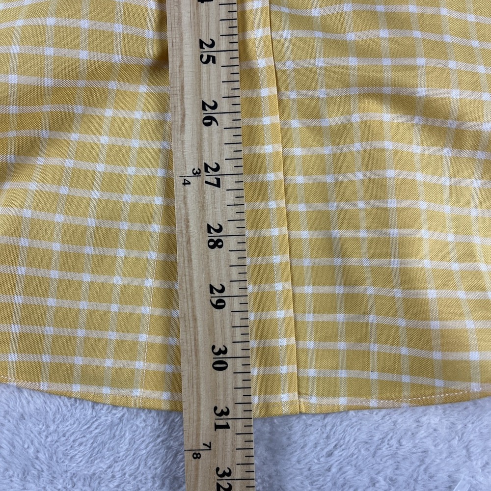 Brooks Brothers 346 Size Small Yellow Button Down Long Sleeve Shirt - Picture 6 of 10